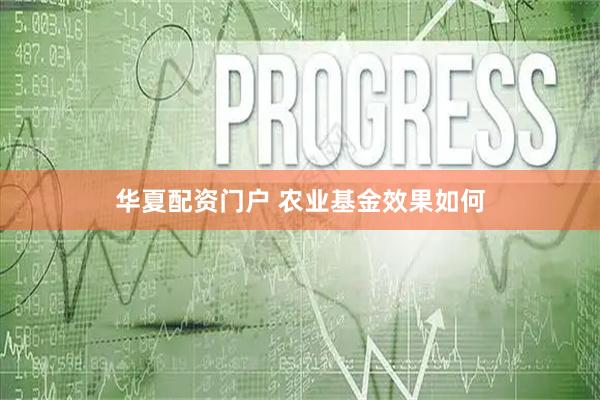 华夏配资门户 农业基金效果如何